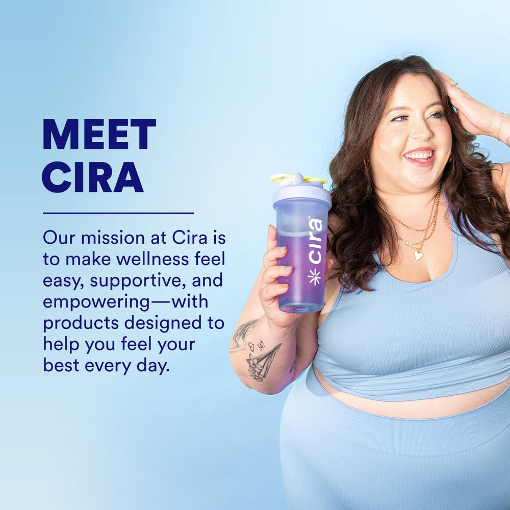 Cira Hydration packaging on shelf communicates clean, sugar-free hydration options