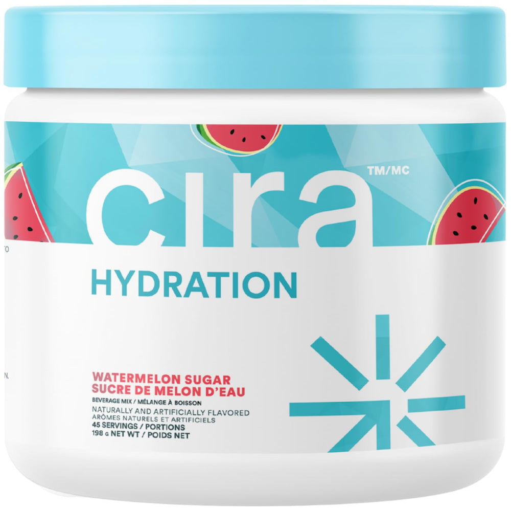 Cira Hydration Powder Watermelon Sugar tub for refreshing hydration