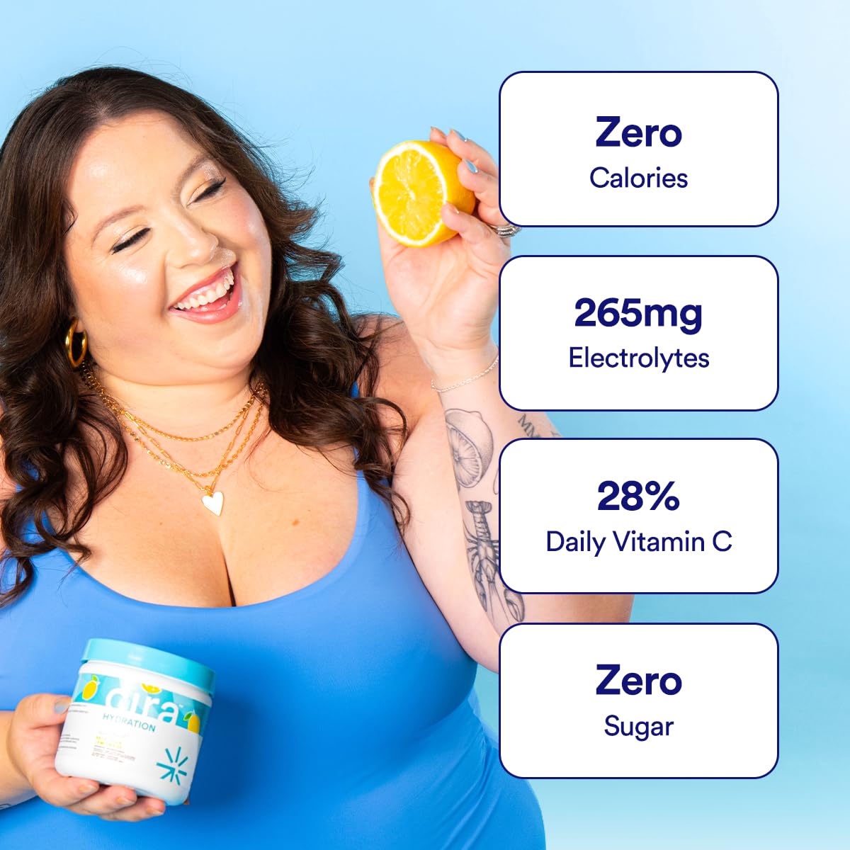 Cira Hydration tub with 45 servings highlights convenient daily hydration