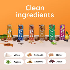 Whole grain oats and dates in CirC Energy Bites for balanced flavor