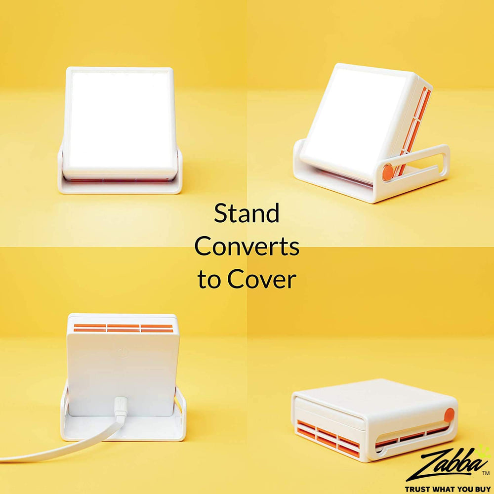Compact Luxy design enhances a modern desk setup.