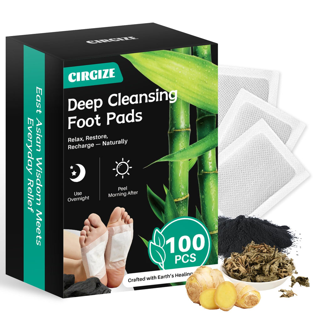 CIRGIZE Ginger Bamboo Foot Pads box for soothing nightly foot care routine