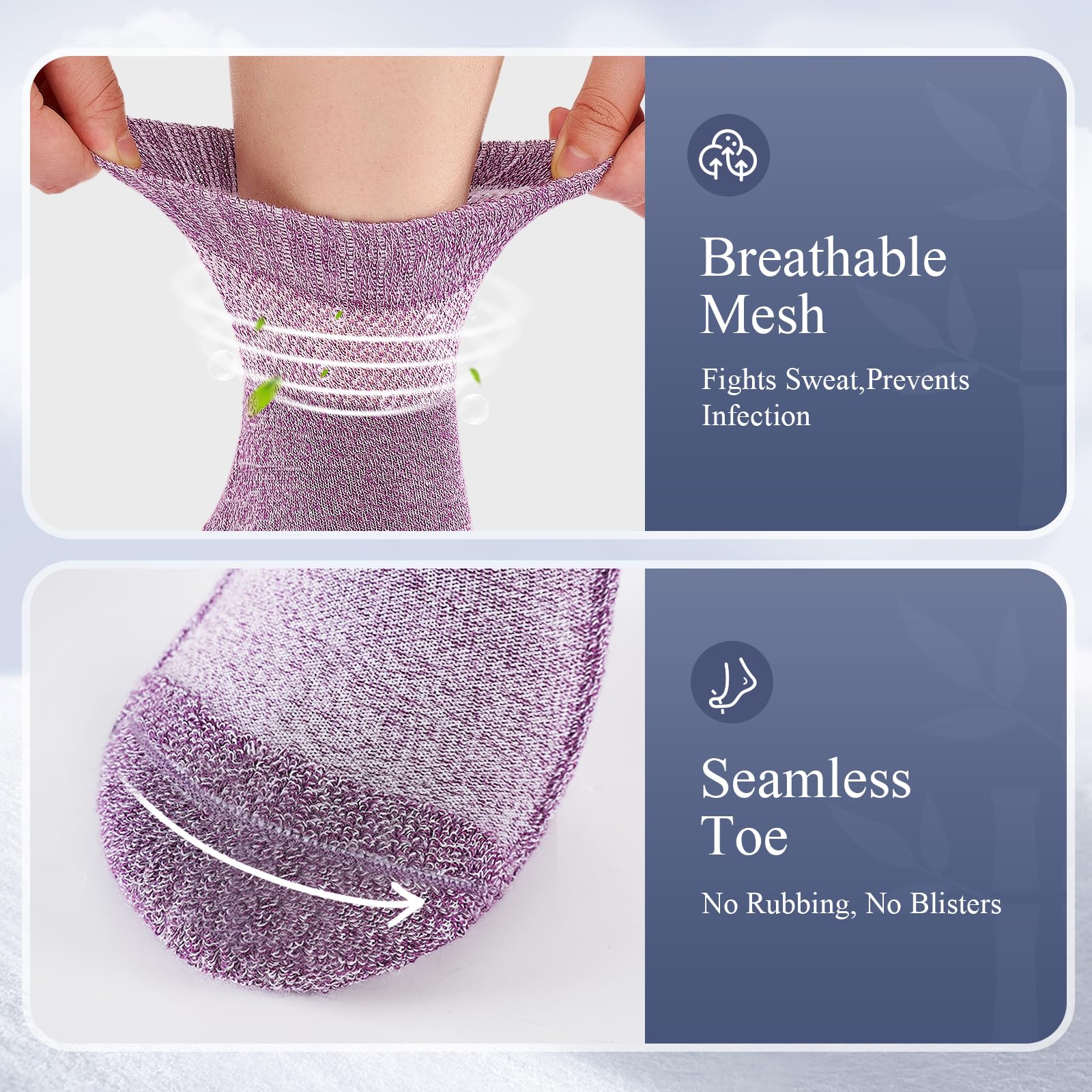 Cirorld full terry sole sock providing gentle, cushioned support.