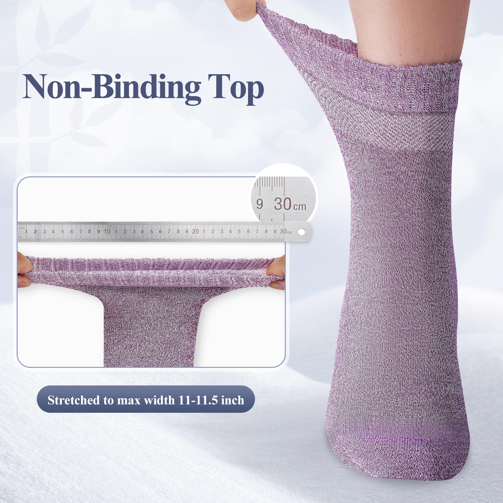 Cirorld seamless toe design with full terry sole for cushioned comfort.