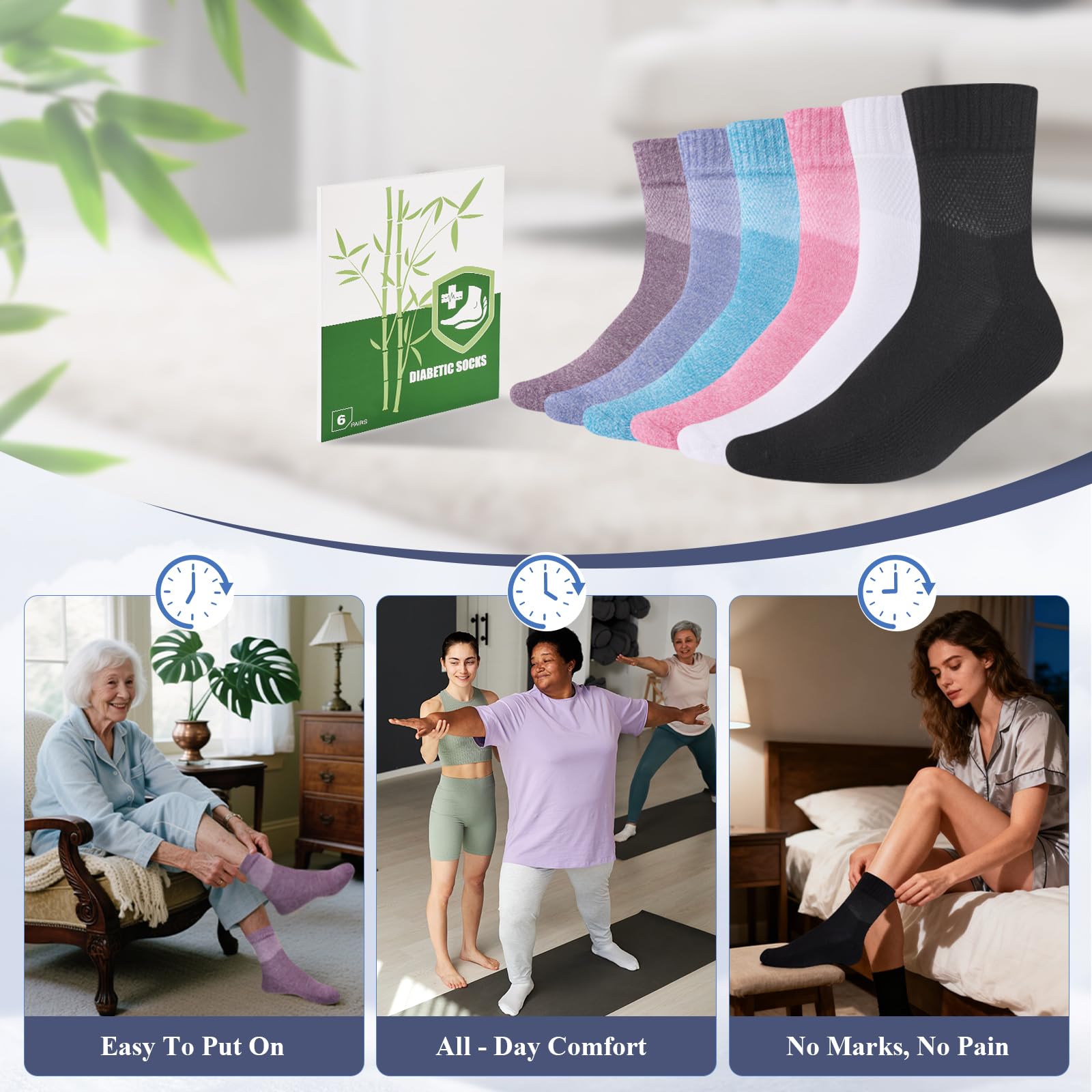 Cirorld machine-washable socks resist shrinking and stay durable over time