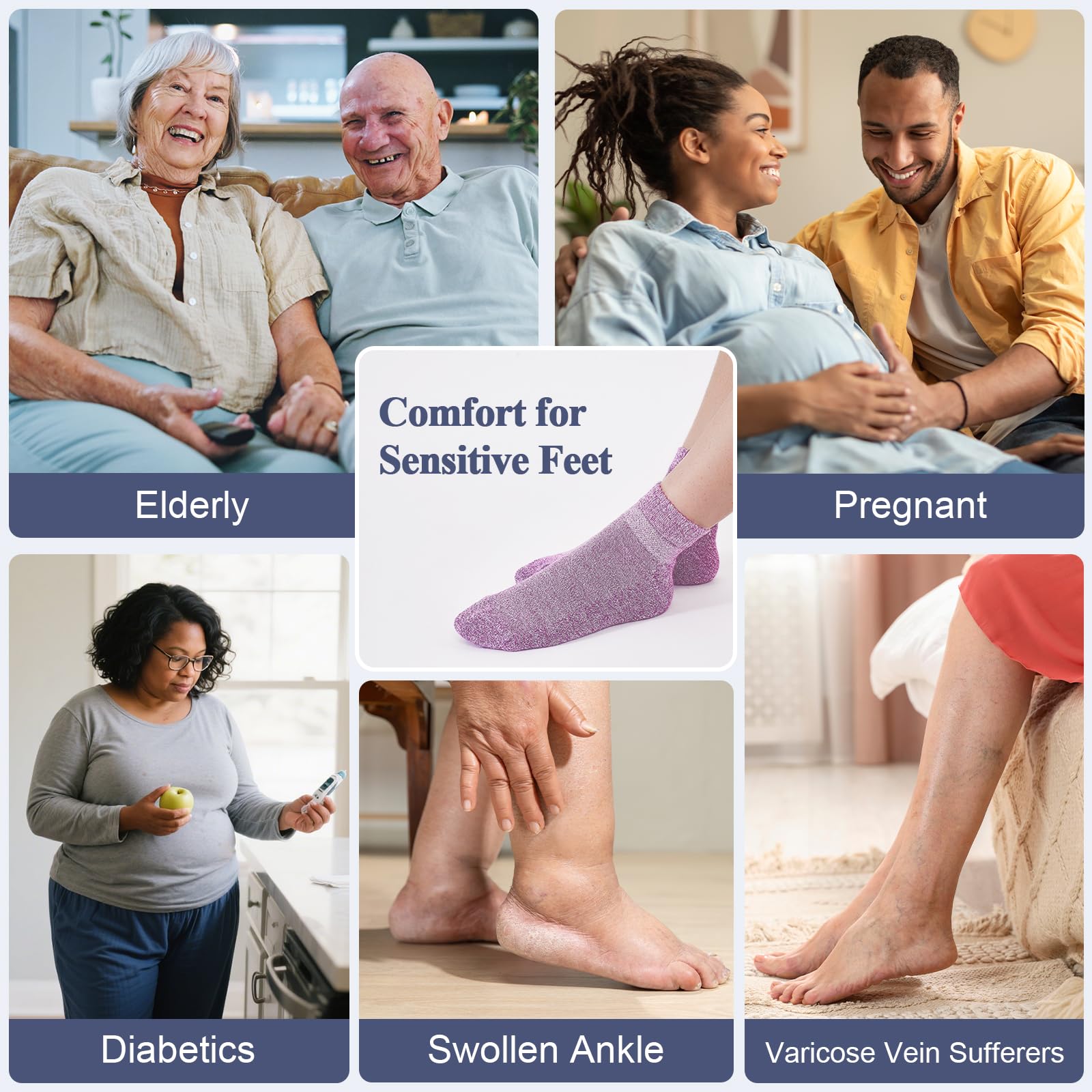 Cirorld pregnancy and seniors friendly socks aiding circulation and comfort