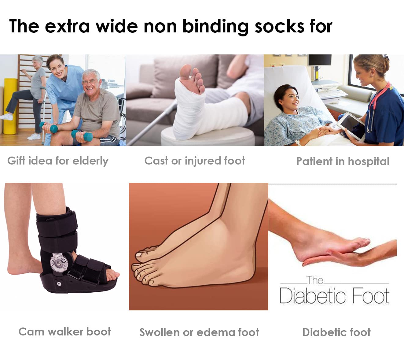 CIRZUEX bariatric edema-foot sock for thick ankles.