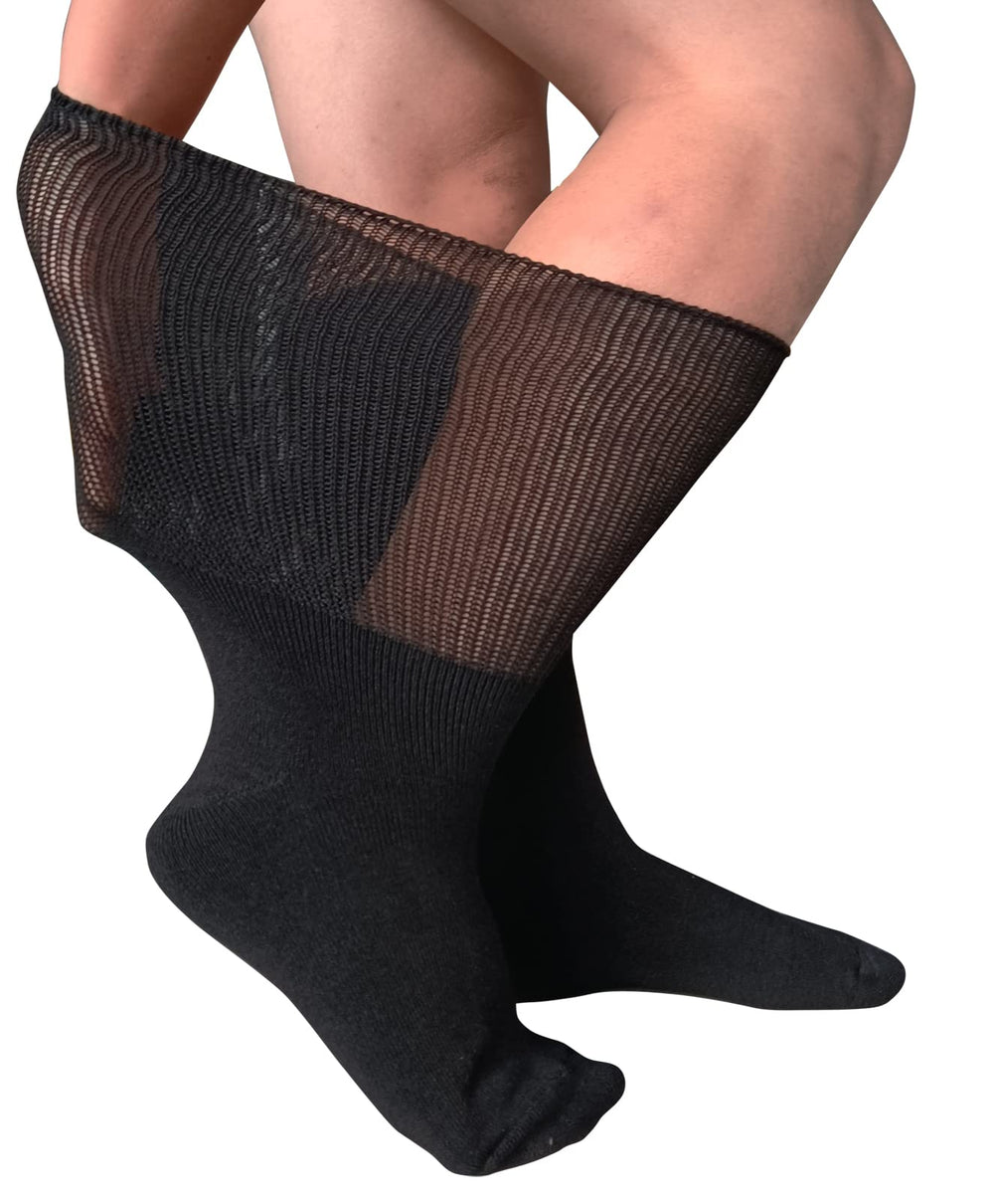 CIRZUEX bariatric socks with a wide top for loose-fit comfort during swelling