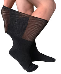 CIRZUEX bariatric socks with a wide top for loose-fit comfort during swelling