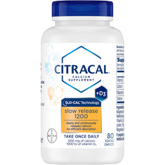 Citracal calcium with vitamin D slow-release tablets close-up emphasizing steady absorption