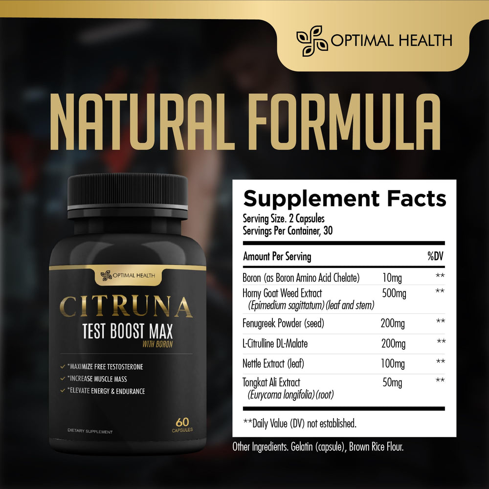 Athlete using Citruna Test Boost Max during workout