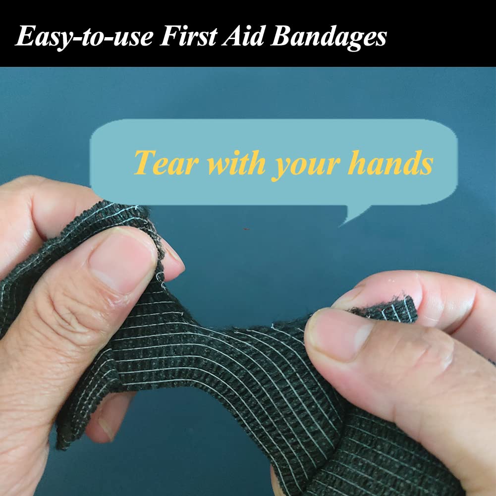 CIYAGPOOU skin-safe wrap sticks to itself, not skin or hair.