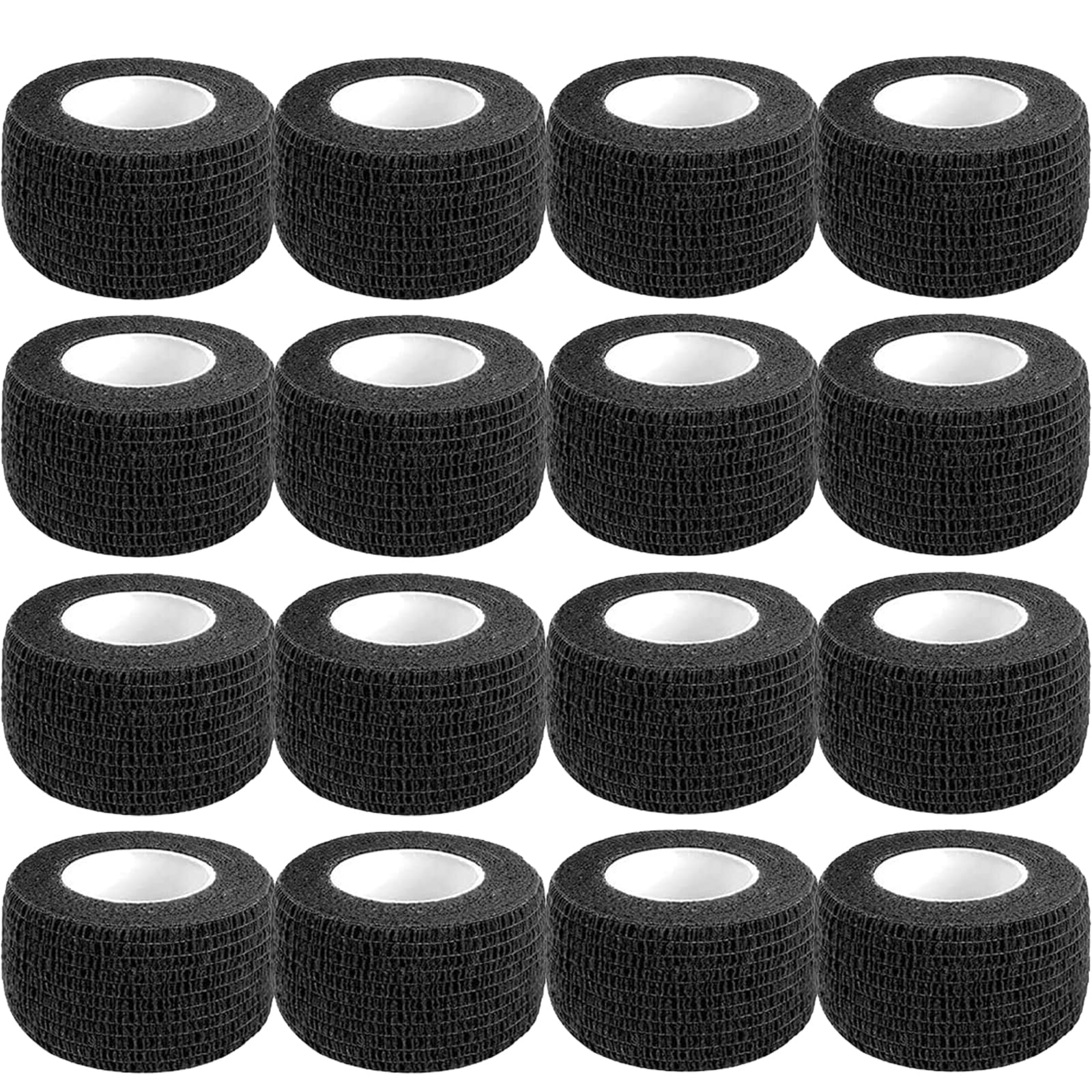 CIYAGPOOU vendaje adhesivo 1 pulgada, 5 yardas, negro, ideal para primeros auxilios