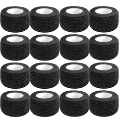 CIYAGPOOU vendaje adhesivo 1 pulgada, 5 yardas, negro, ideal para primeros auxilios