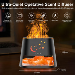 CJC 2-in-1 diffuser black finish with 260 ml tank and quiet operation.