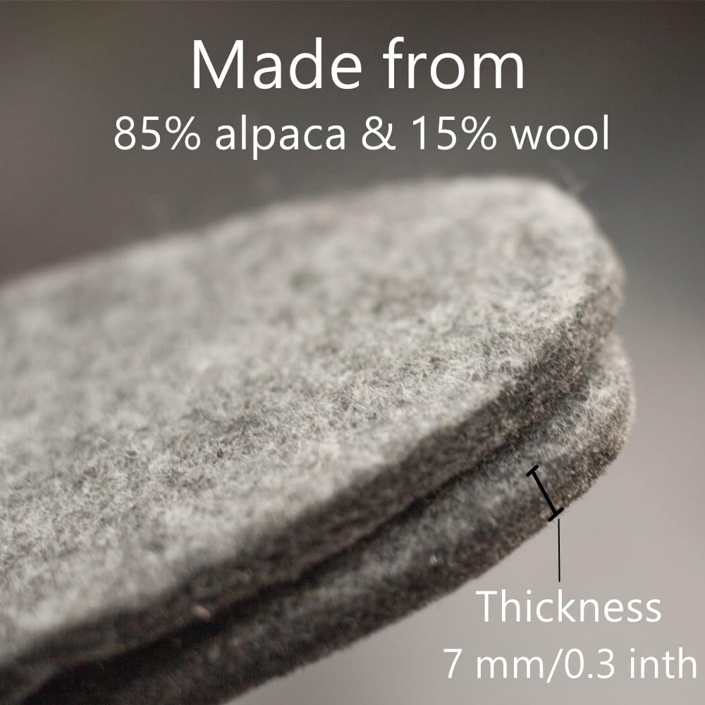 CJMILADO alpaca-wool blend delivers warmth without bulk in boots.