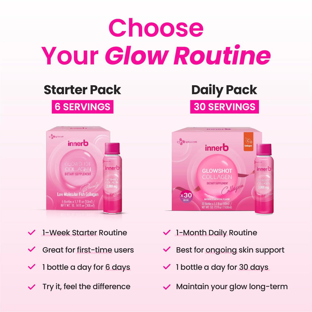 CJ Wellcare Innerb Glowshot glass with mango infusion for enjoyable self-care