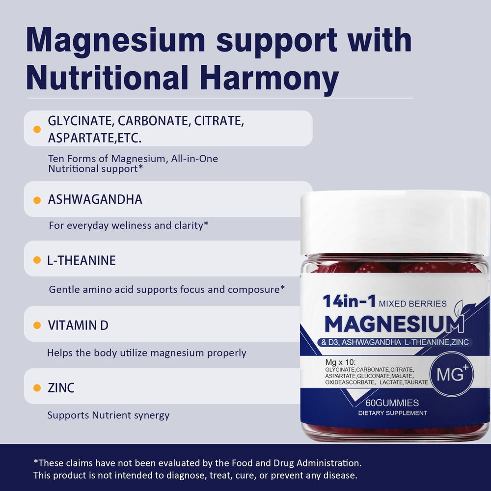 CKPCKP Calmansa Magnesium gummy closeup with L-theanine for relaxation