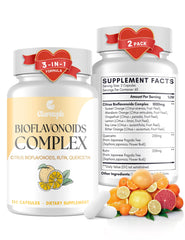 Clarusph Citrus Bioflavonoids bottle front shows vegan, gluten-free formulation for everyday wellness