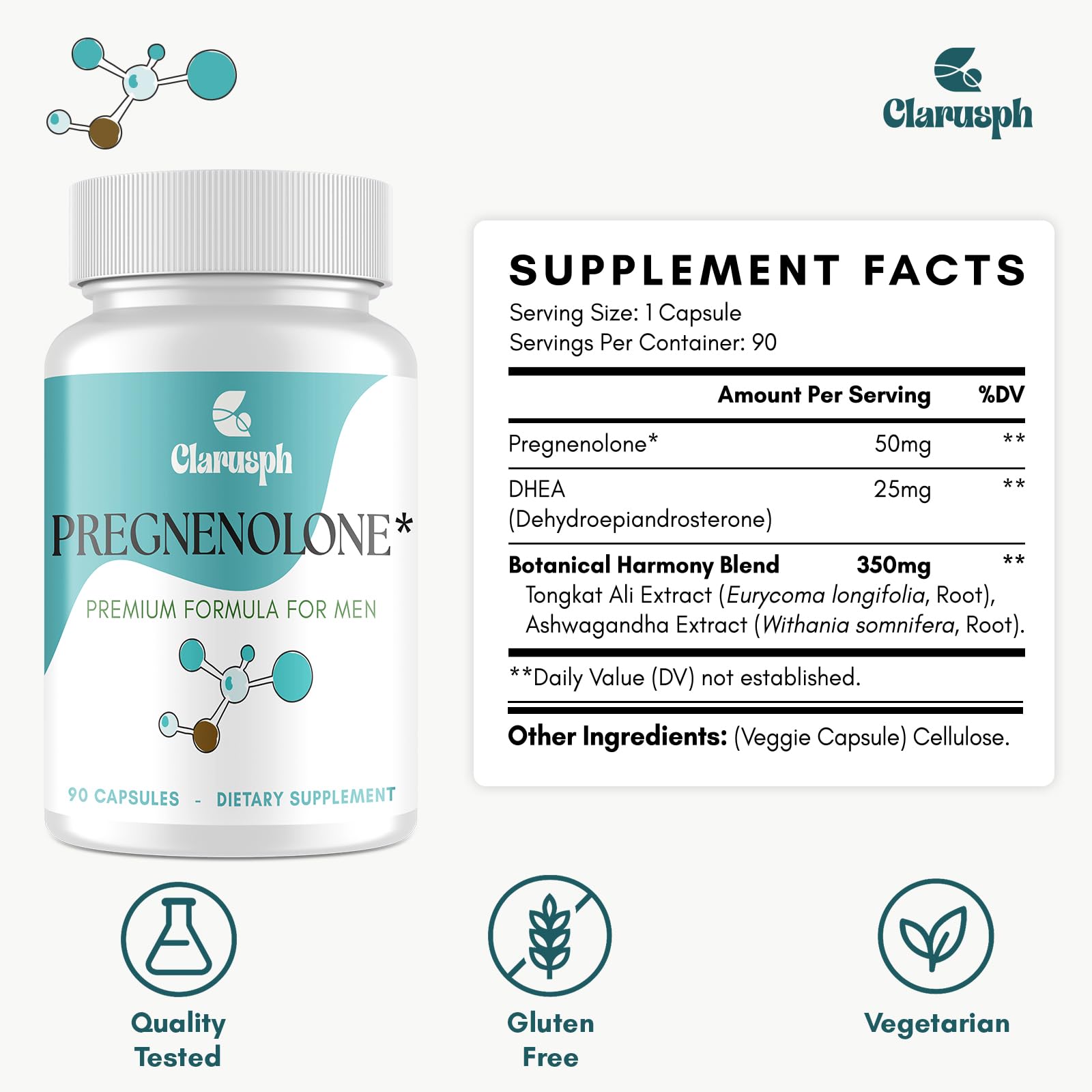 Clarusph measured-dose capsule close-up signals precise ingredient amounts.
