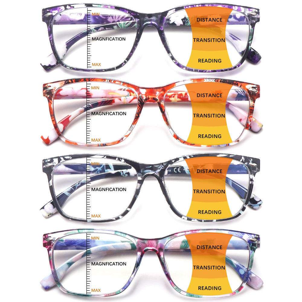 CLASAGA pattern-design-2 multifocus glasses front view for all-day wear