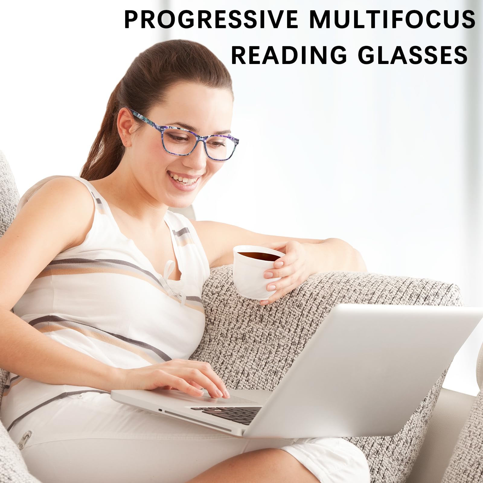 CLASAGA pattern-design-2 glasses in an office setup for better focus