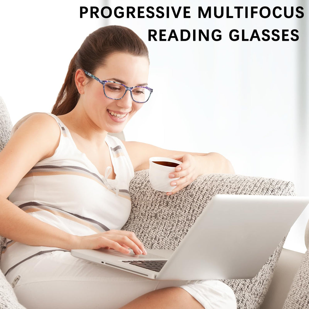 CLASAGA pattern-design-2 glasses in an office setup for better focus