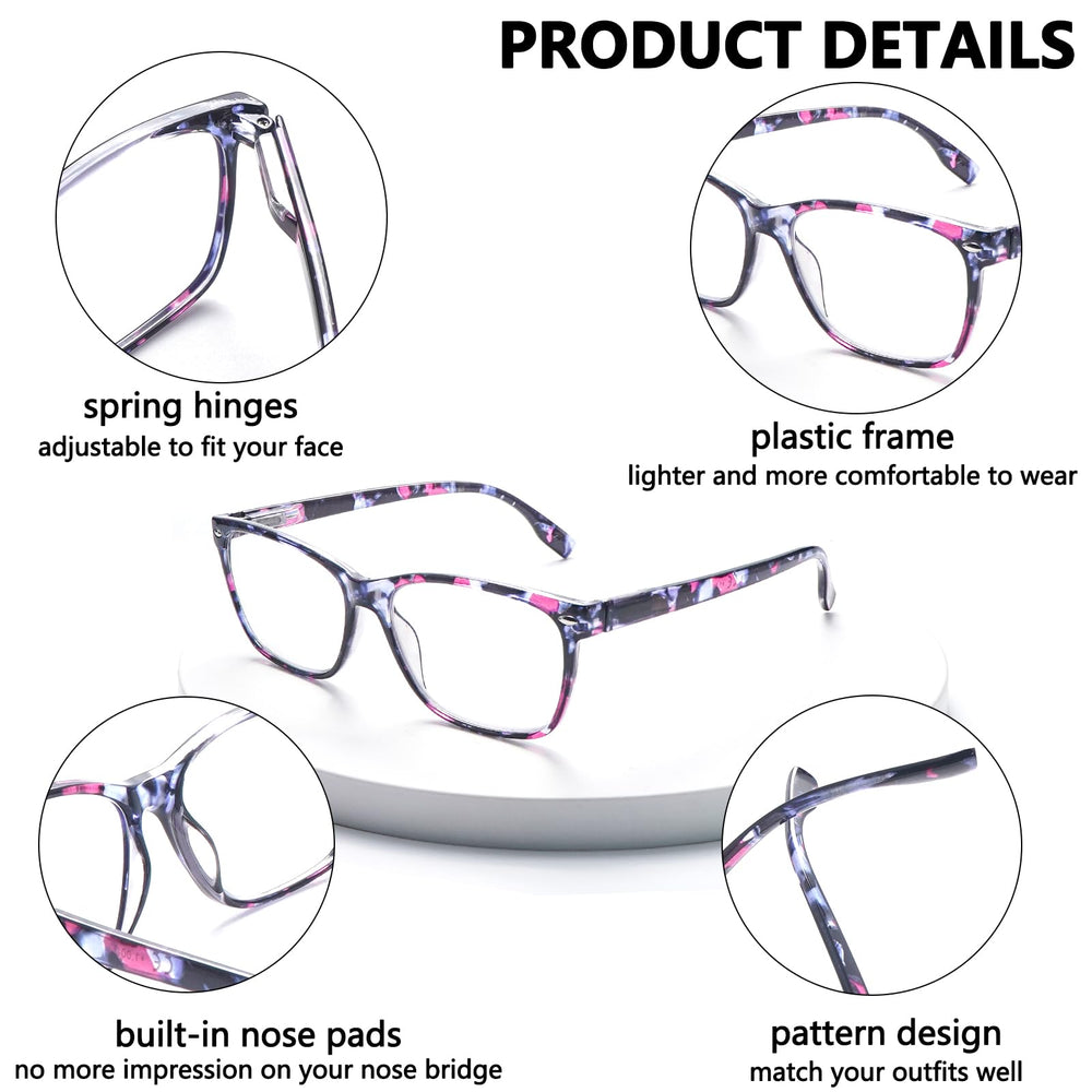 CLASAGA multifocus glasses on a user working at a computer