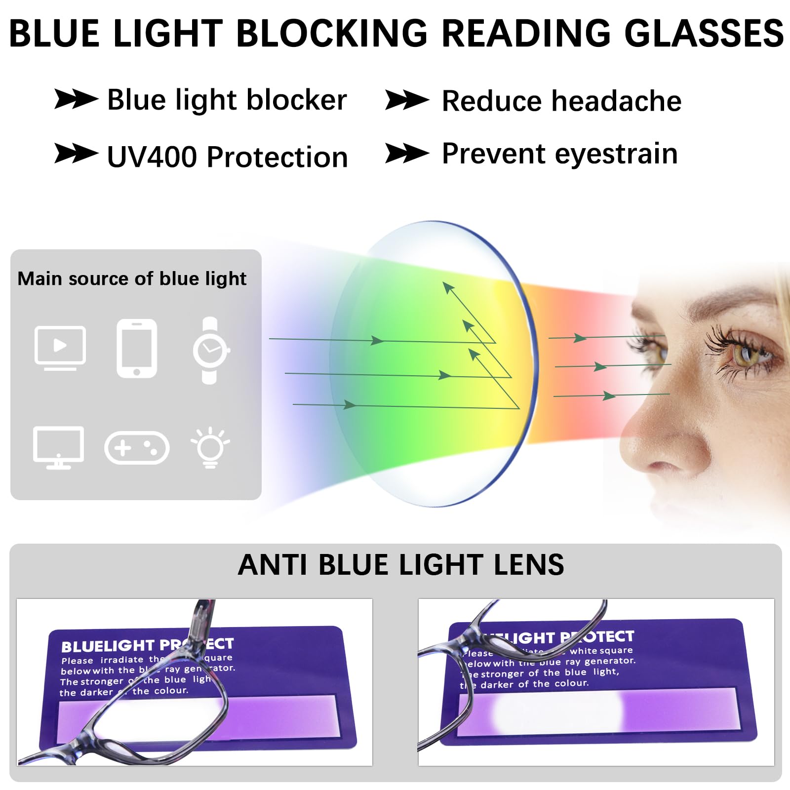CLASAGA glasses atop a desk with book and laptop for versatile daily use