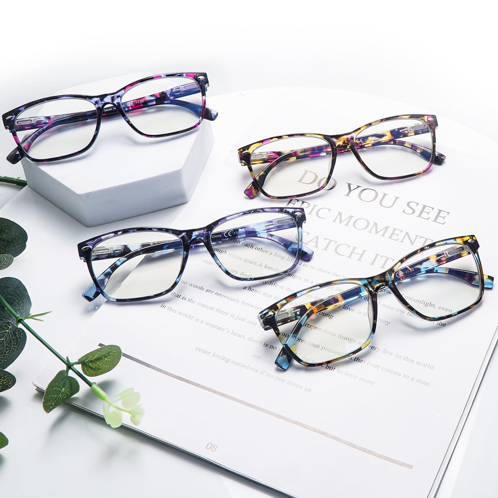 CLASAGA progressive multifocus readers highlight pattern design for daily wear
