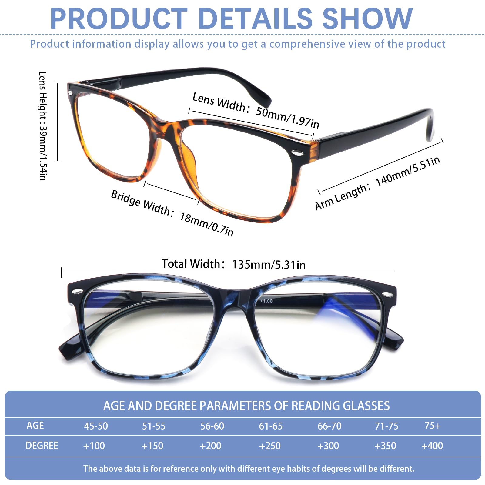 Clasaga pattern print progressive lenses close-up, showing smooth transitions for reading and screens.