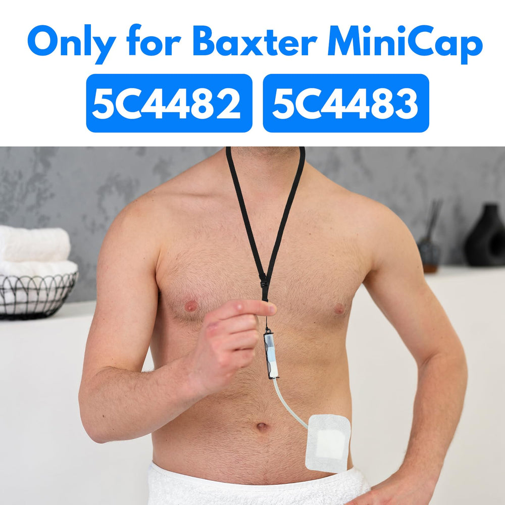 ClaspVital PD catheter holder anti-slip grip enabling single-handed use.