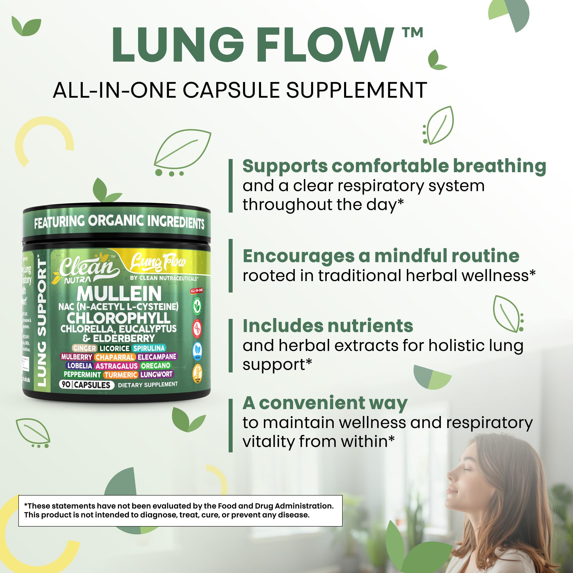 Clean Nutra ginger licorice turmeric mix showing warming botanicals