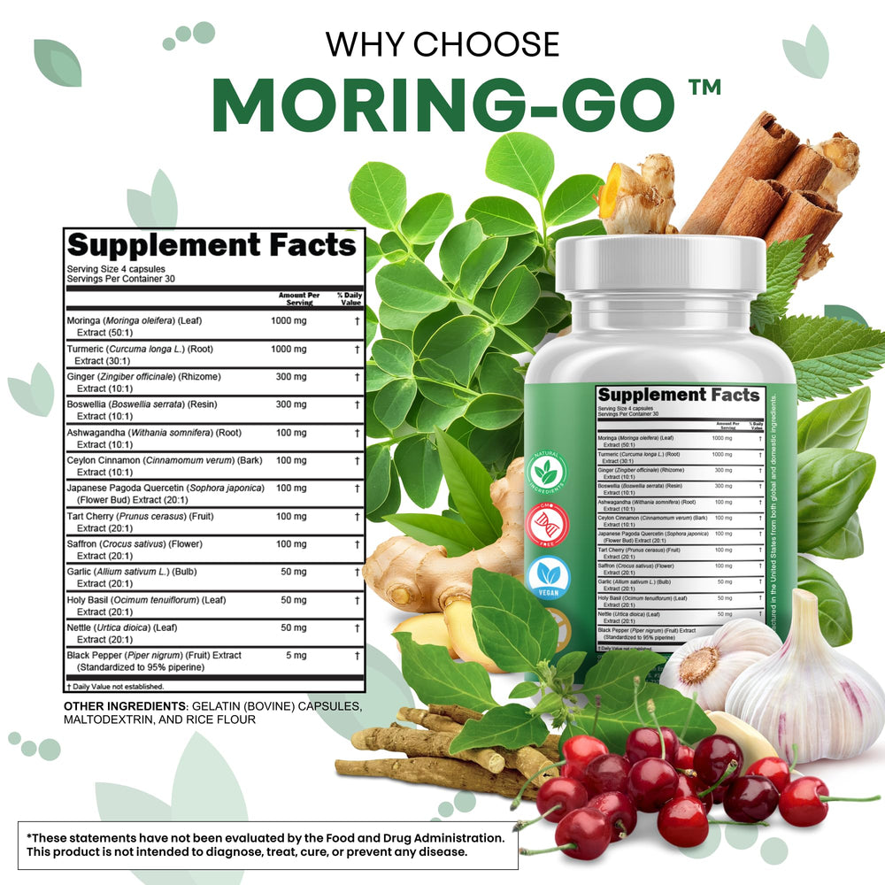 Moring-Go capsules in hand suggest portable daily use