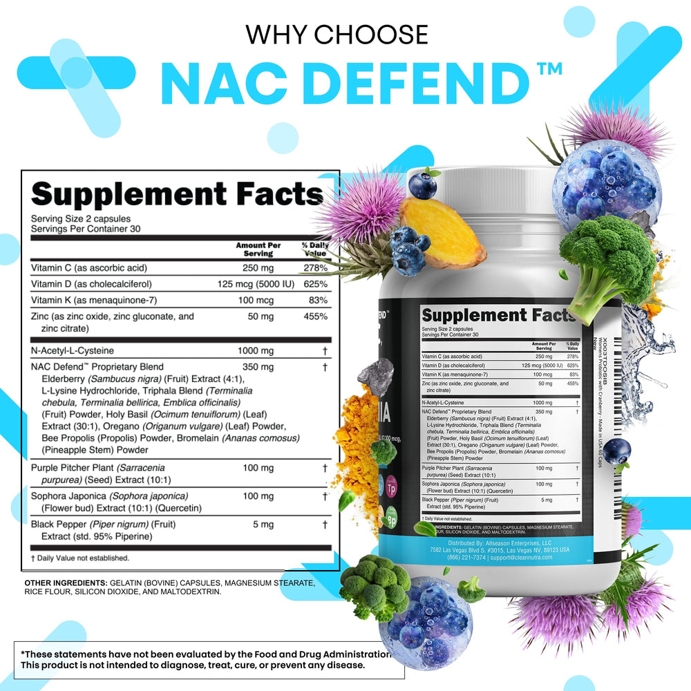 Clean Nutra NAC Defend bottle pour demonstrates easy daily intake