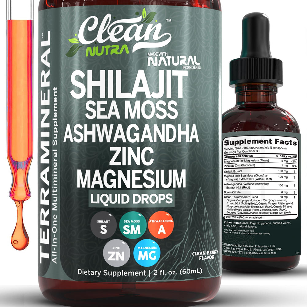 Clean Nutraceuticals Terra Mineral bottle front for daily wellness support.