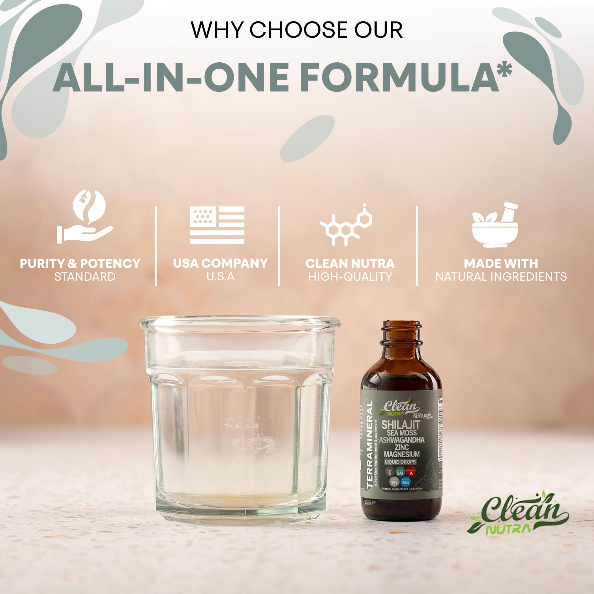 Clean Nutraceuticals Terra Mineral daily routine setup for energized days.