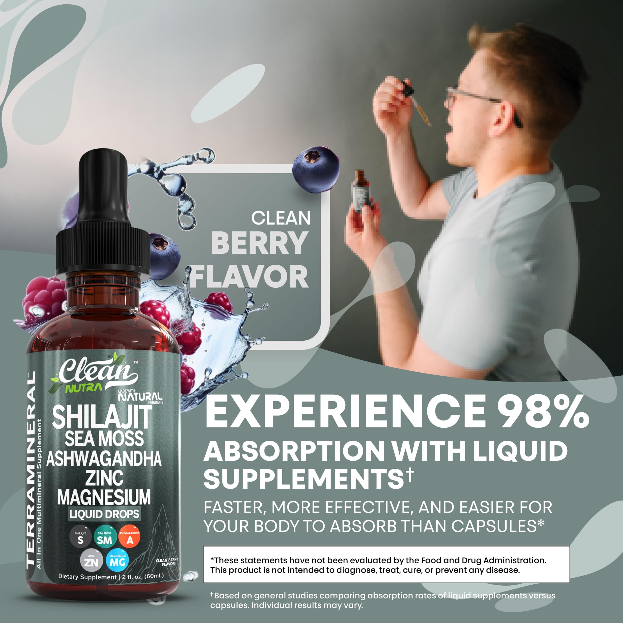 Clean Nutraceuticals Terra Mineral packaging on display for family-friendly daily vitamins.