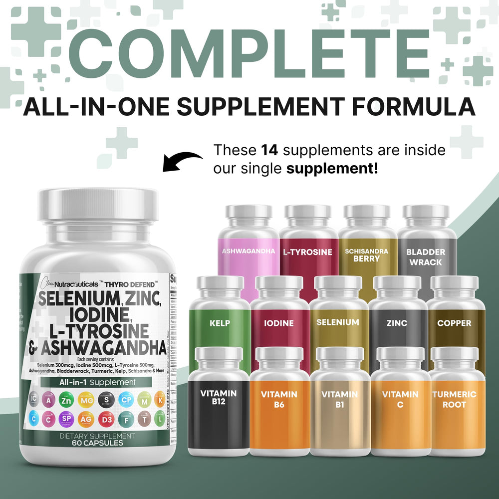 Clean Nutra tyrosine 500mg capsules close-up highlighting energy focus