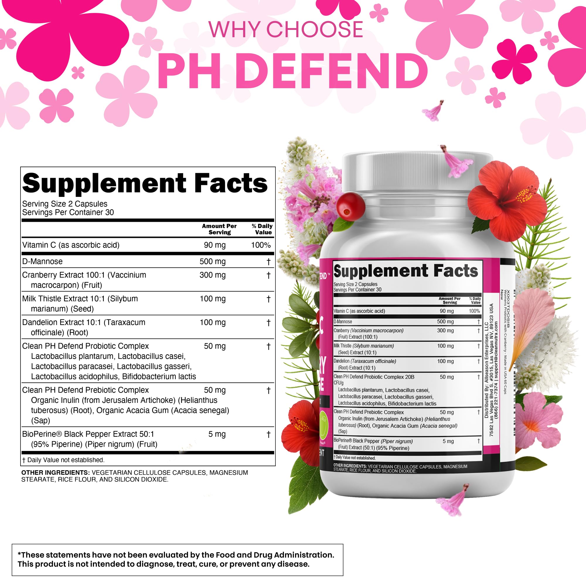 Clean Nutraceuticals 20 billion CFU probiotics for daily balance.