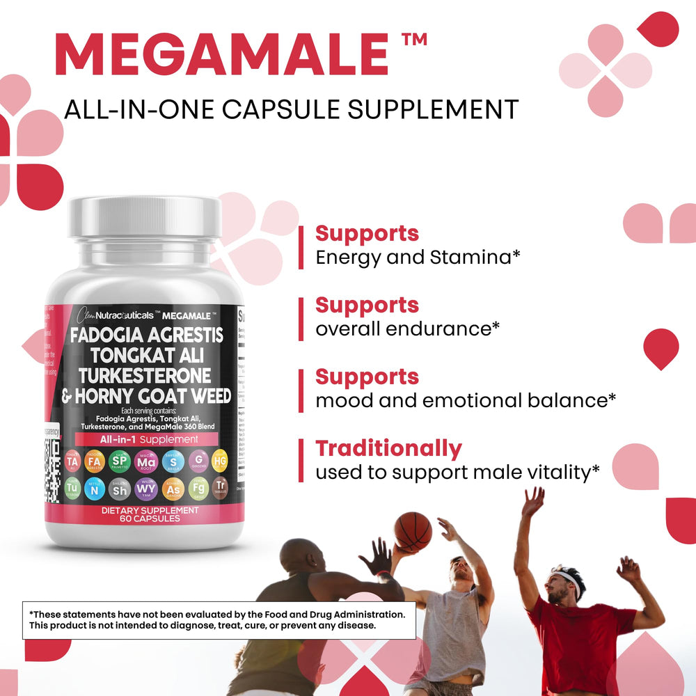Clean Nutraceuticals 360 blend ingredients arranged for holistic wellness potential