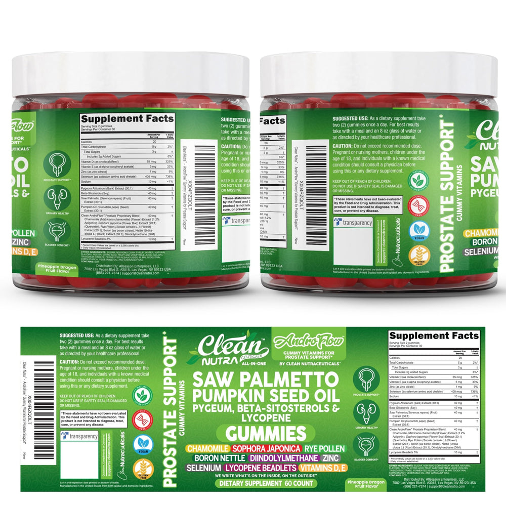 AndroFlow nettle root feature associated with urinary comfort