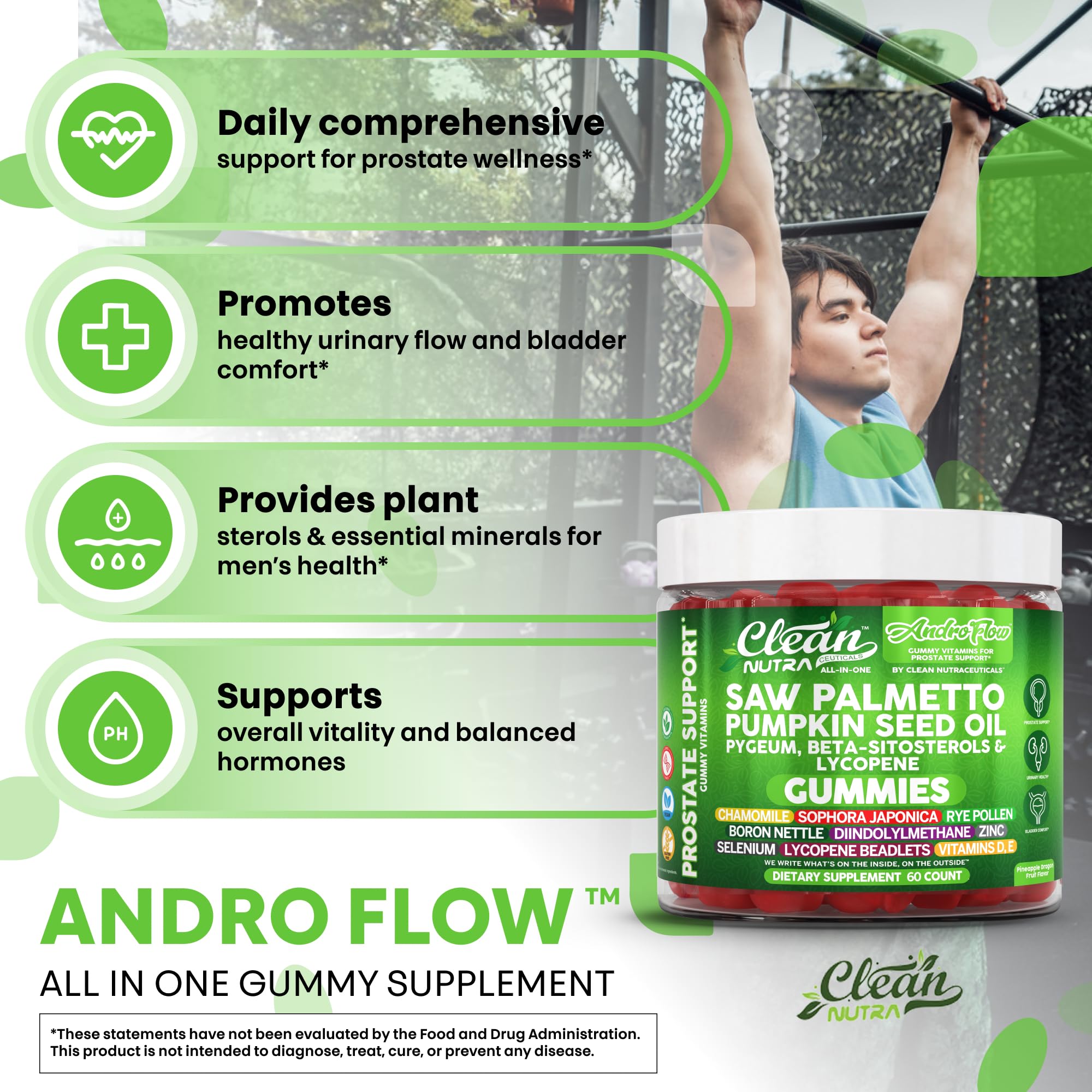 AndroFlow pumpkin seed oil highlight with chamomile for a soothing routine