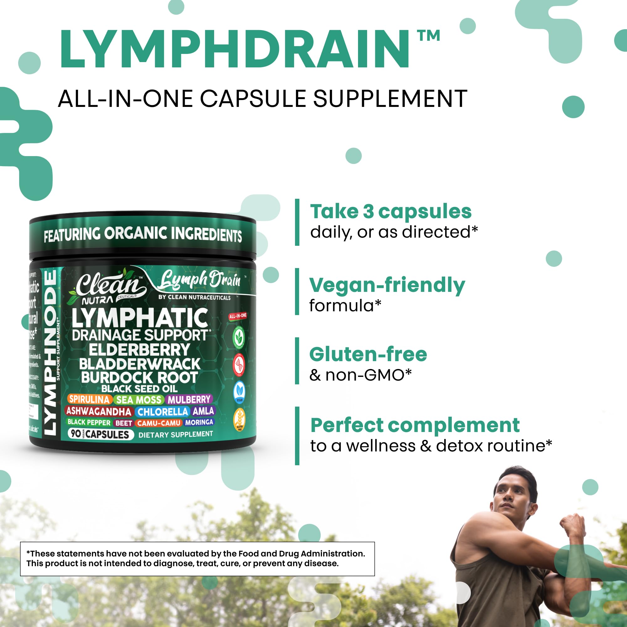 Clean Nutraceuticals ashwagandha capsules illustrating stress balance and calm focus