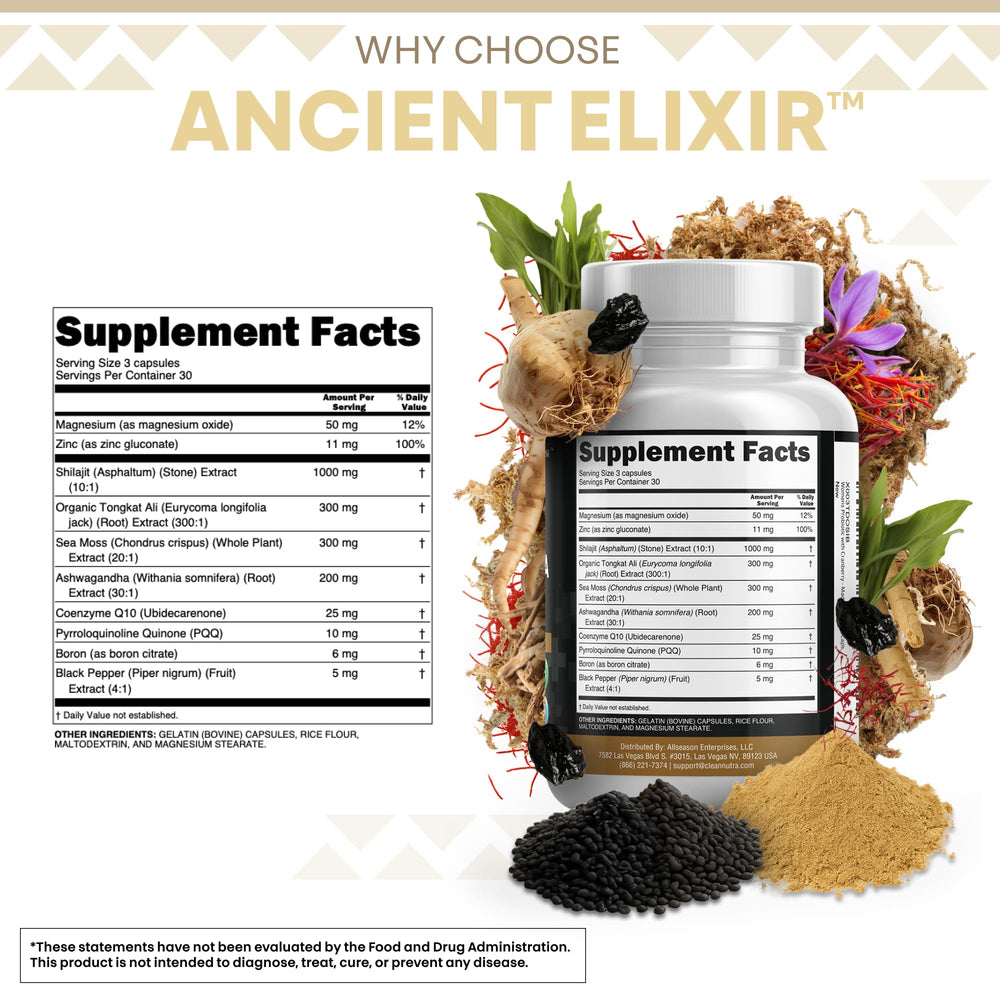Clean Nutraceuticals ashwagandha capsules included for daily balance and calm energy.