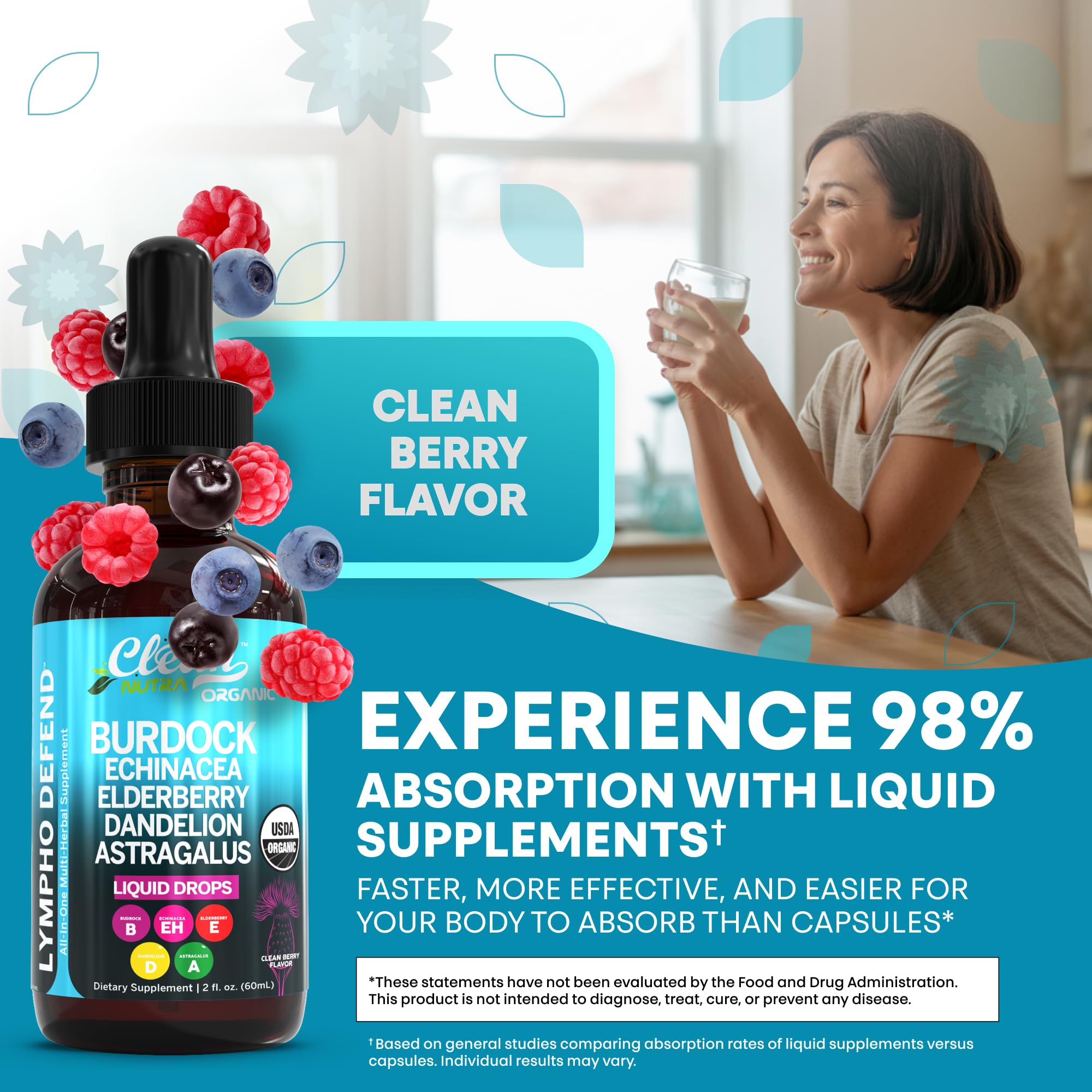 Clean Nutraceuticals astragalus drops promote immune health and vitality.
