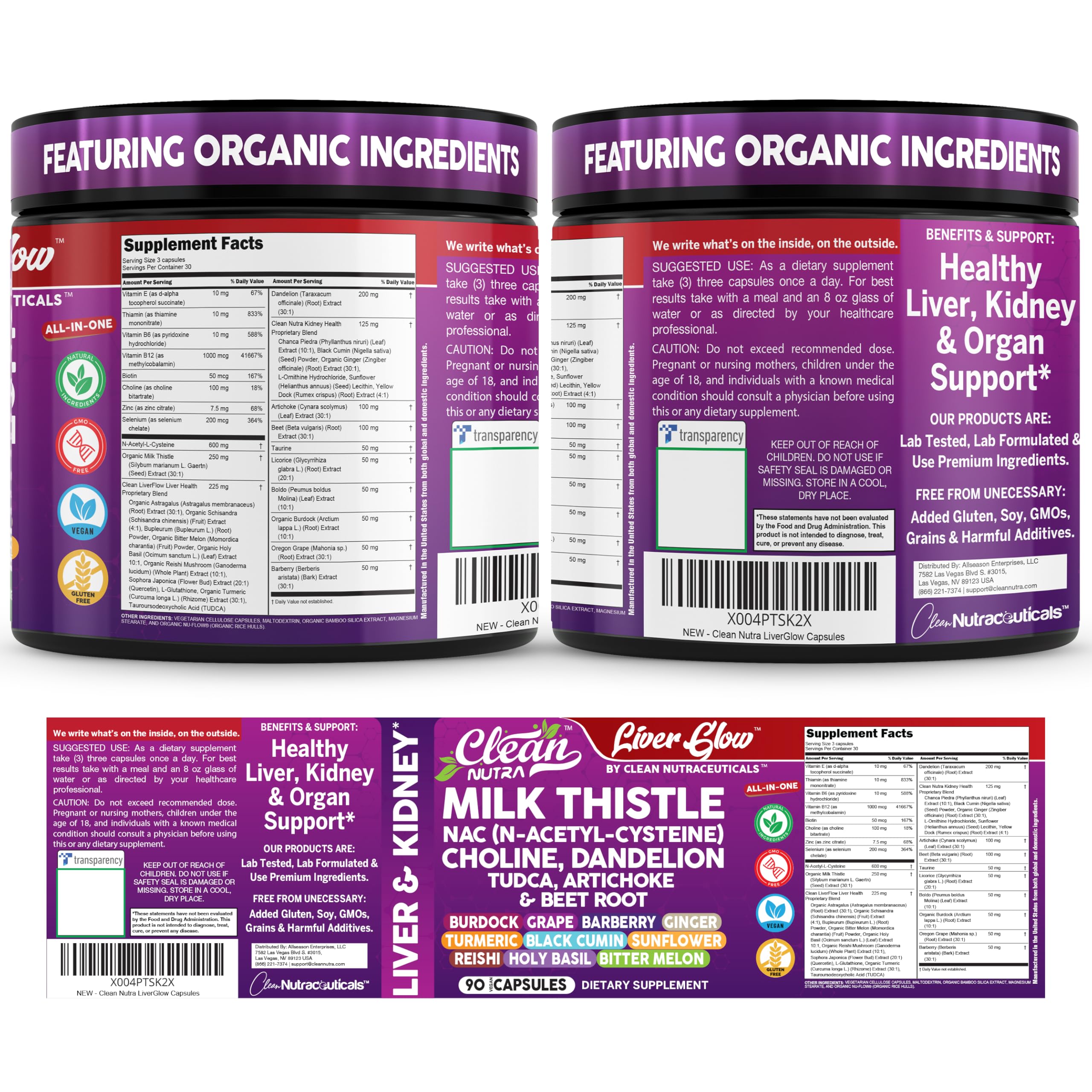 Clean Nutraceuticals bottle with capsules ready for daily wellness support