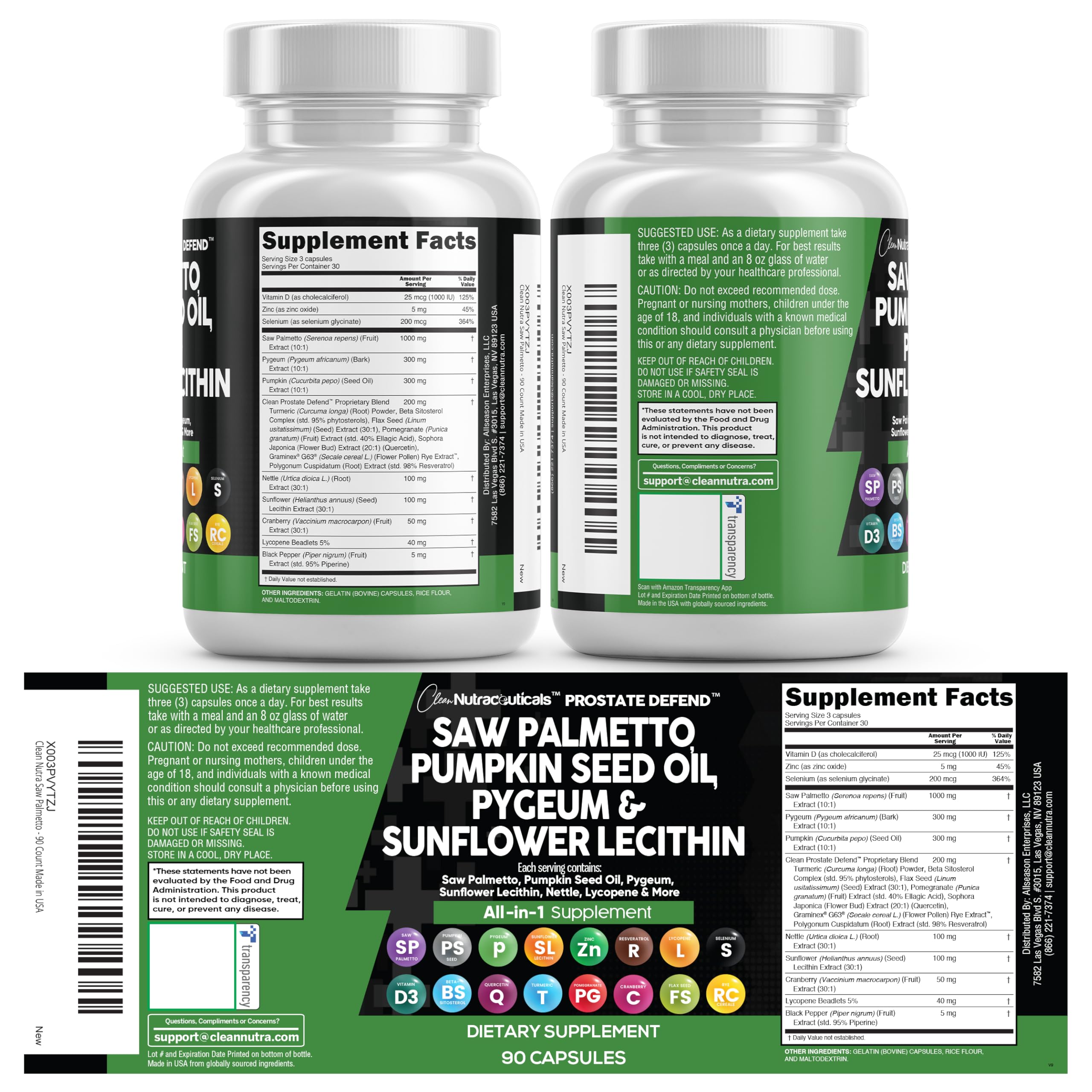 Clean Nutraceuticals bottle pour shot showing easy daily capsule ritual
