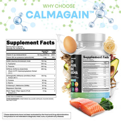 Clean Nutraceuticals CalmAgain capsules highlight convenient all-in-one formulation.