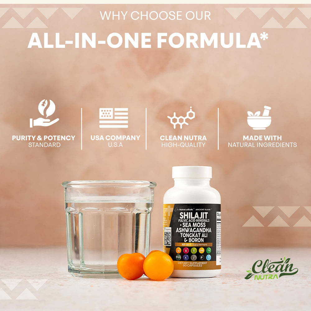 Clean Nutraceuticals daily-use energy bottle emphasizes convenient sugar-free wellness.